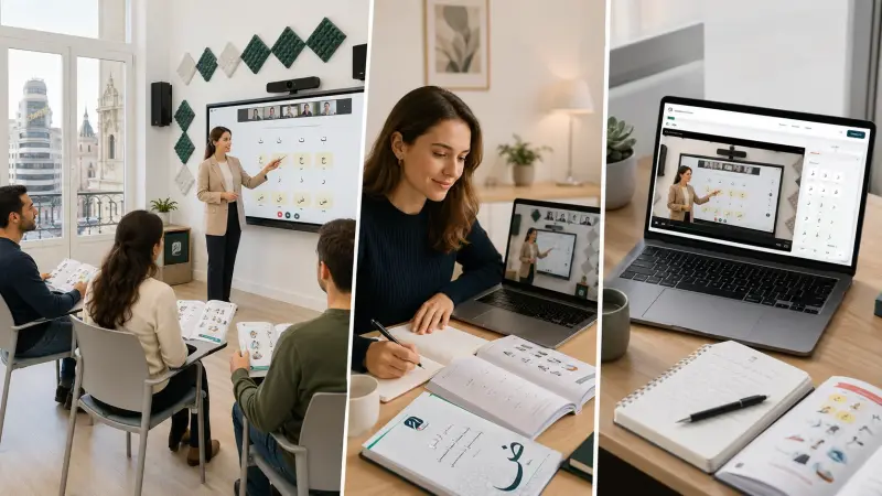 Domina el árabe rápidamente - Cursos Intensivos Híbridos en Madrid